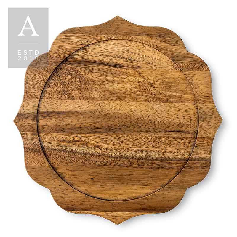 Decorative Wood Slice Charger