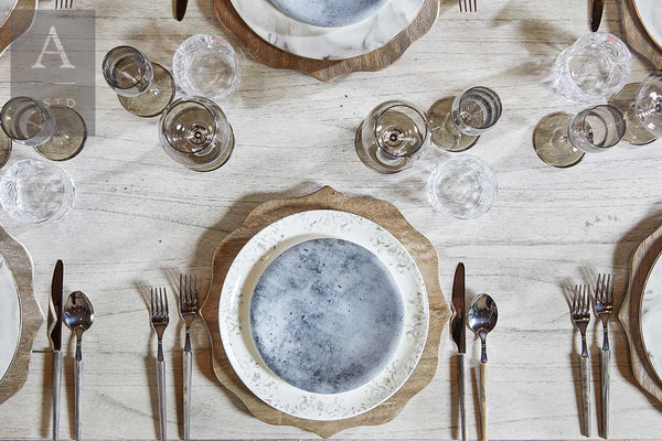 BENNETT RUSTICO GREY CHARGER PLATE