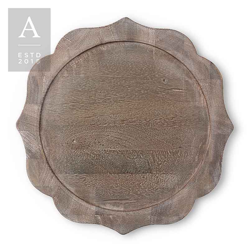 BENNETT RUSTICO GREY CHARGER PLATE