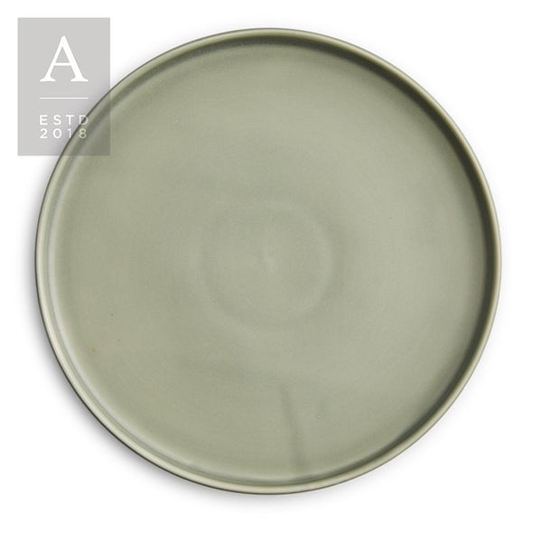 KALEB FOREST GREY STONEWARE CHARGER PLATE