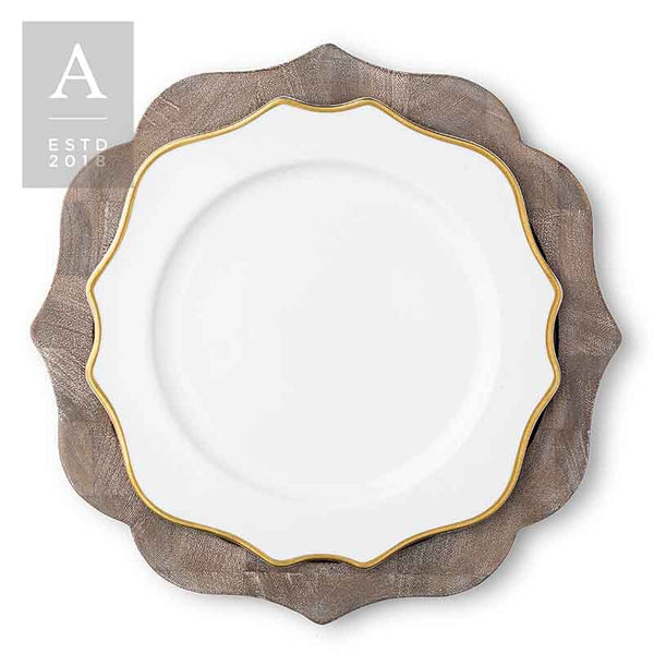 BENNETT RUSTICO GREY CHARGER PLATE