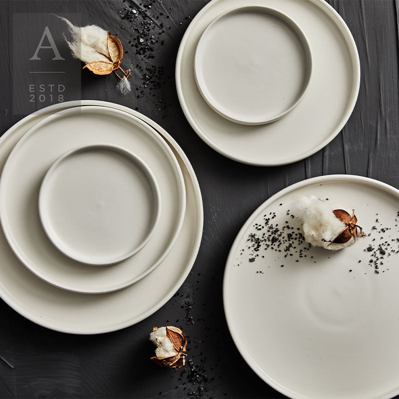 Colorful Porcelain Plate Set 8 Inch - Salad Dessert